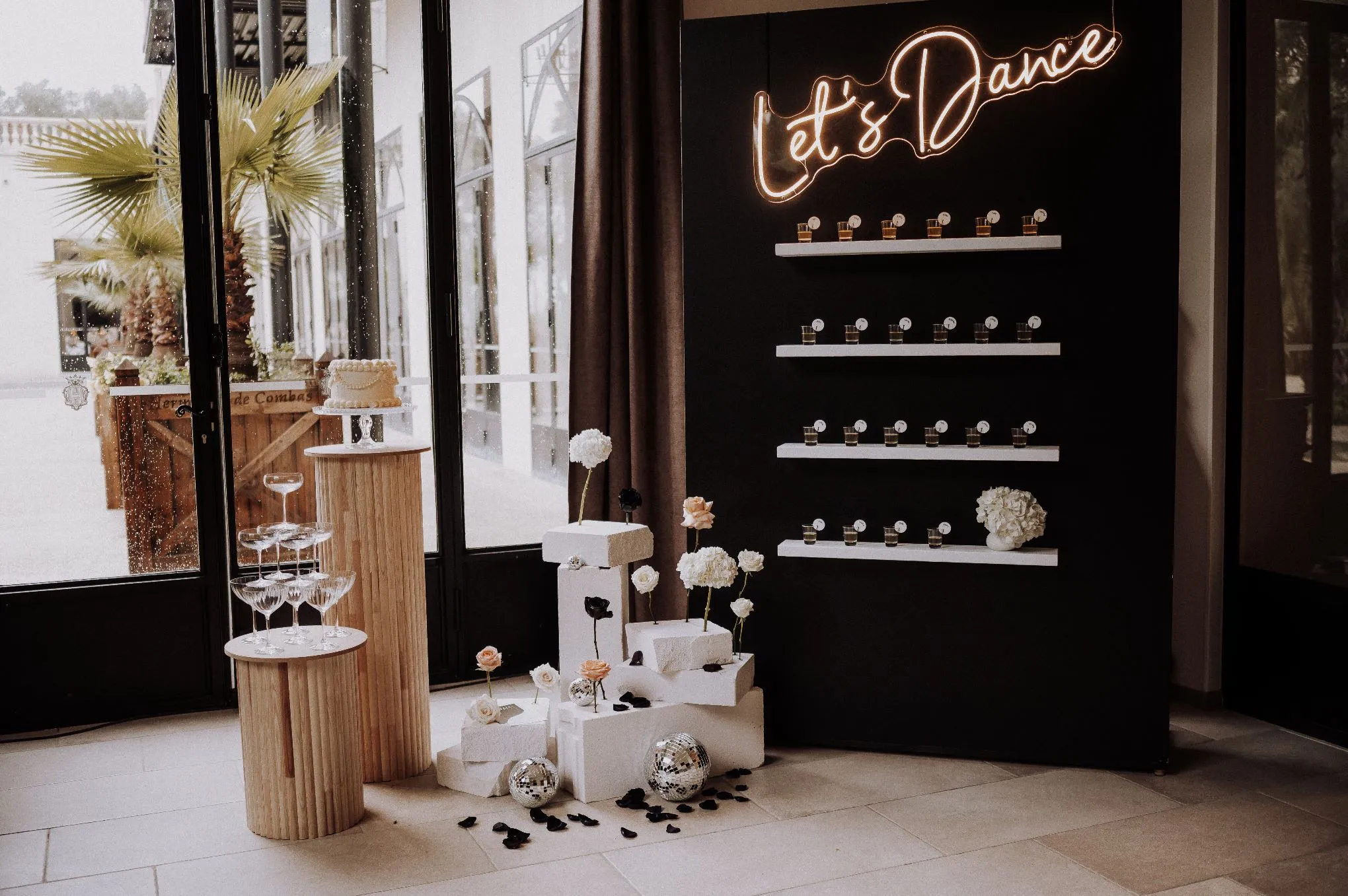 votre bar à shooter pour votre décoration mariage Montpellier